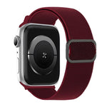 斜紋 D 形環扣尼龍彈性錶帶，適用於 Apple Watch 46mm / 49mm / 45mm / 44mm，適用於 Apple Watch 42mm / 41mm / 40mm / 38mm