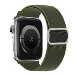 斜紋 D 形環扣尼龍彈性錶帶，適用於 Apple Watch 46mm / 49mm / 45mm / 44mm，適用於 Apple Watch 42mm / 41mm / 40mm / 38mm