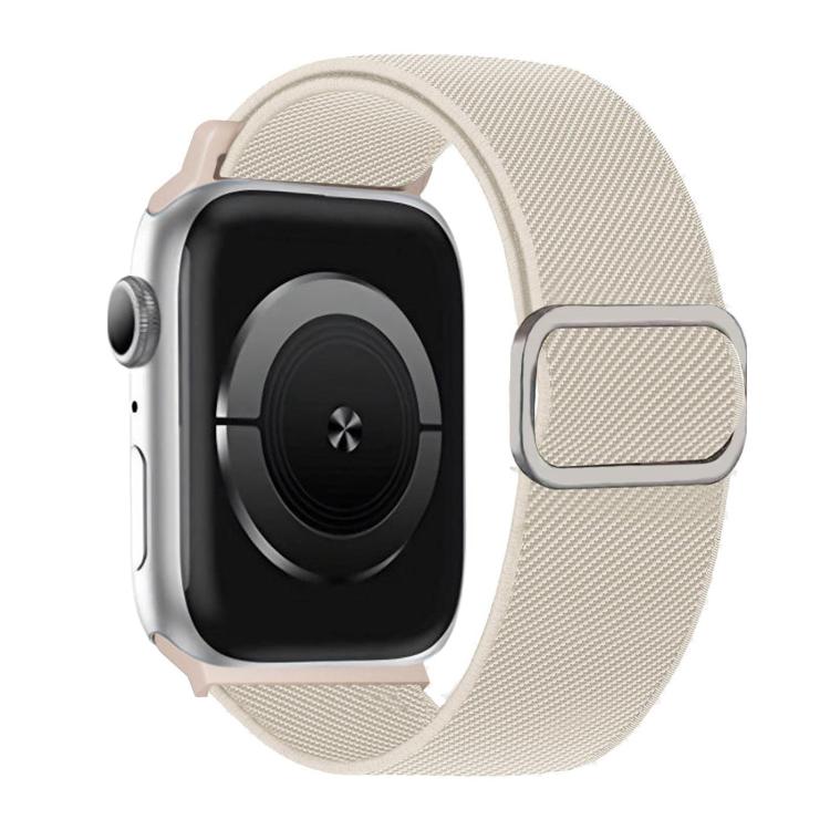 斜紋 D 形環扣尼龍彈性錶帶，適用於 Apple Watch 46mm / 49mm / 45mm / 44mm，適用於 Apple Watch 42mm / 41mm / 40mm / 38mm