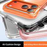 真空密封透明氣囊磁吸壓克力手機殼，適用於 iPhone 17 Pro Max、iPhone 17 Pro、iPhone 17