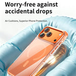 真空密封透明氣囊磁吸壓克力手機殼，適用於 iPhone 17 Pro Max、iPhone 17 Pro、iPhone 17