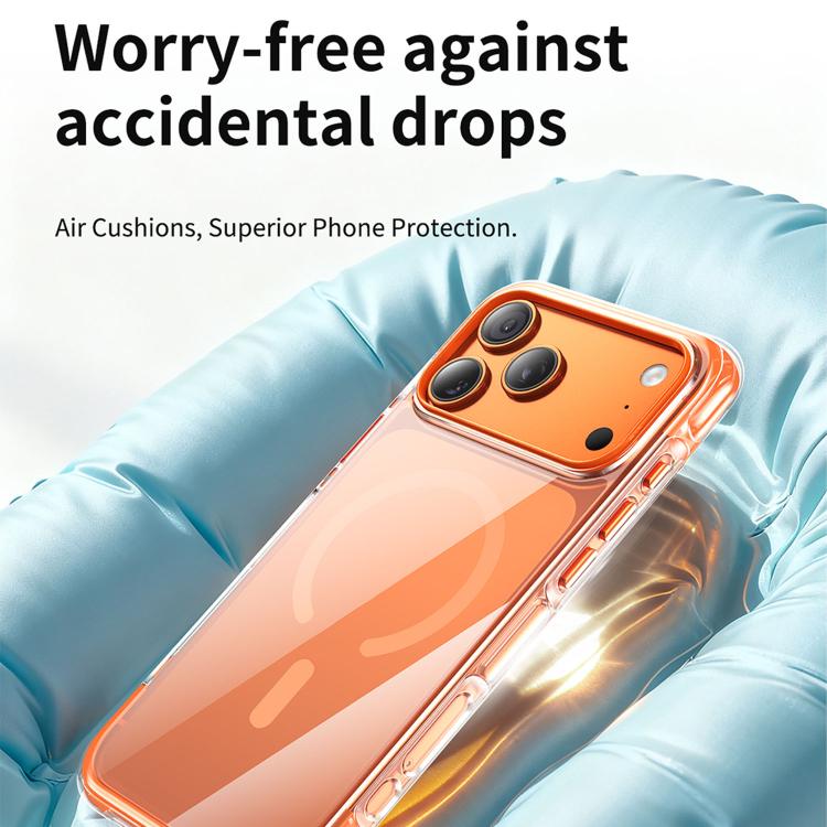 真空密封透明氣囊磁吸壓克力手機殼，適用於 iPhone 17 Pro Max、iPhone 17 Pro、iPhone 17