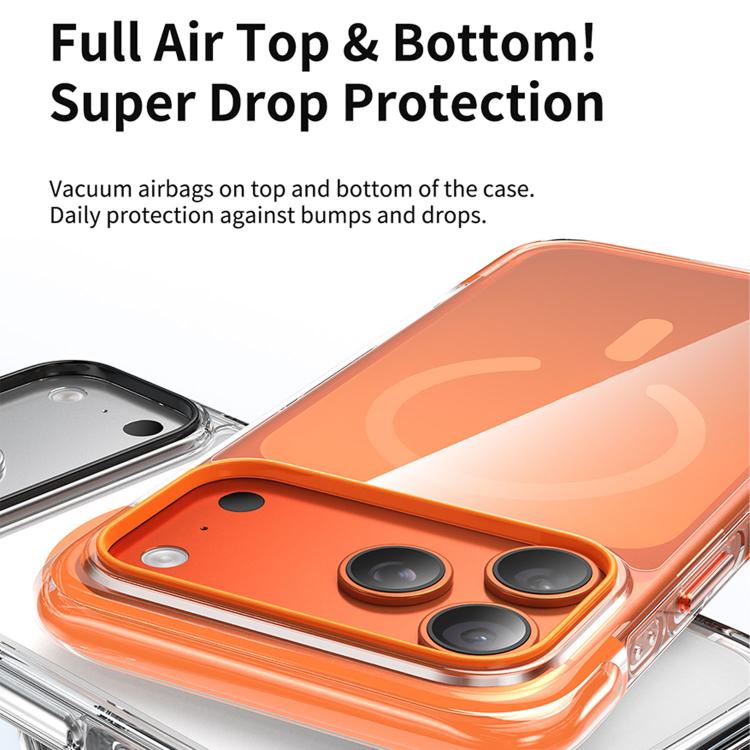 真空密封透明氣囊磁吸壓克力手機殼，適用於 iPhone 17 Pro Max、iPhone 17 Pro、iPhone 17