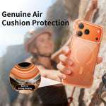 真空密封透明氣囊磁吸壓克力手機殼，適用於 iPhone 17 Pro Max、iPhone 17 Pro、iPhone 17