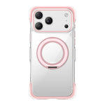 真空密封透明氣囊磁吸旋轉支架壓克力手機殼，適用於 iPhone 17 Pro Max、iPhone 17 Pro、iPhone 17
