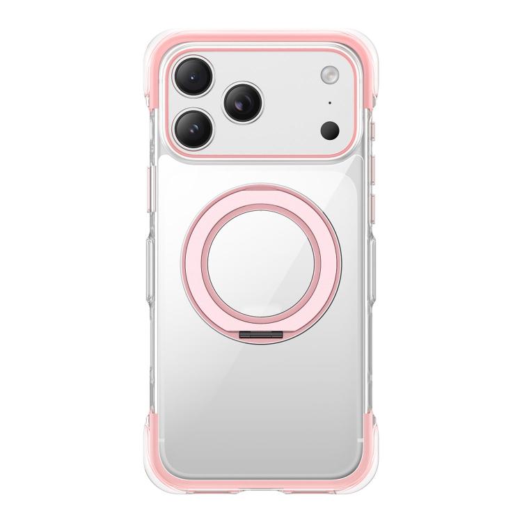 真空密封透明氣囊磁吸旋轉支架壓克力手機殼，適用於 iPhone 17 Pro Max、iPhone 17 Pro、iPhone 17