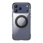 真空密封透明氣囊磁吸旋轉支架壓克力手機殼，適用於 iPhone 17 Pro Max、iPhone 17 Pro、iPhone 17