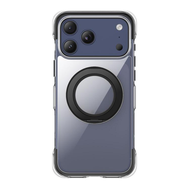 真空密封透明氣囊磁吸旋轉支架壓克力手機殼，適用於 iPhone 17 Pro Max、iPhone 17 Pro、iPhone 17