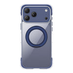 真空密封透明氣囊磁吸旋轉支架壓克力手機殼，適用於 iPhone 17 Pro Max、iPhone 17 Pro、iPhone 17