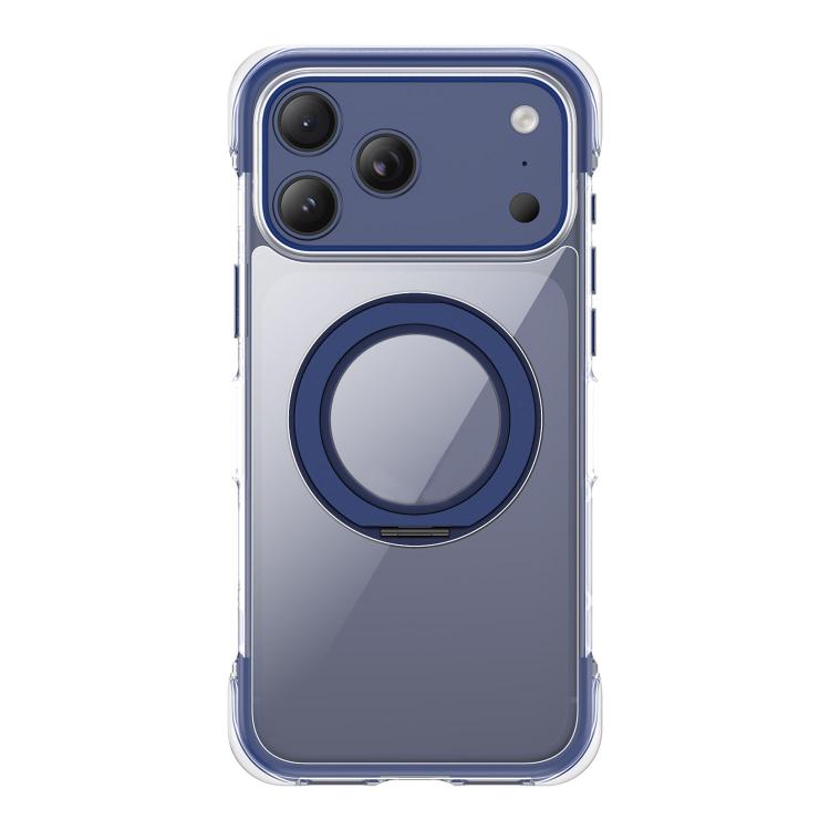 真空密封透明氣囊磁吸旋轉支架壓克力手機殼，適用於 iPhone 17 Pro Max、iPhone 17 Pro、iPhone 17