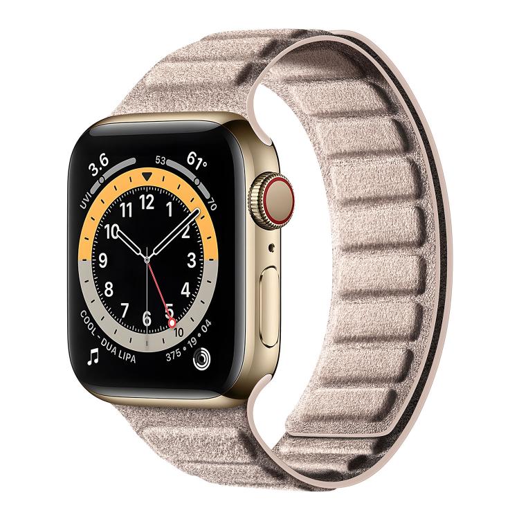 方形磁性麂皮錶帶，適用於 Apple Watch 46mm / 49mm / 45mm / 44mm，適用於 Apple Watch 42mm / 41mm / 40mm / 38mm
