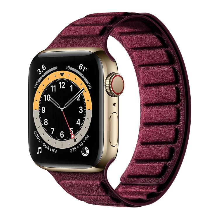 方形磁性麂皮錶帶，適用於 Apple Watch 46mm / 49mm / 45mm / 44mm，適用於 Apple Watch 42mm / 41mm / 40mm / 38mm