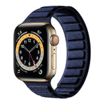 方形磁性麂皮錶帶，適用於 Apple Watch 46mm / 49mm / 45mm / 44mm，適用於 Apple Watch 42mm / 41mm / 40mm / 38mm