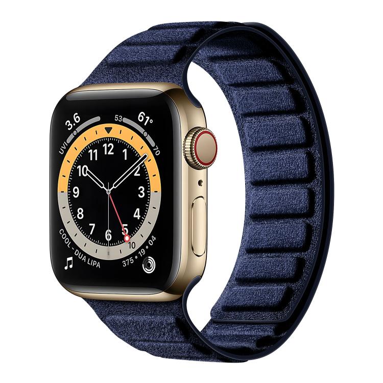 方形磁性麂皮錶帶，適用於 Apple Watch 46mm / 49mm / 45mm / 44mm，適用於 Apple Watch 42mm / 41mm / 40mm / 38mm