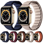 方形磁性麂皮錶帶，適用於 Apple Watch 46mm / 49mm / 45mm / 44mm，適用於 Apple Watch 42mm / 41mm / 40mm / 38mm