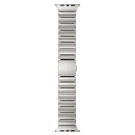 磁扣單珠矽膠不鏽鋼錶帶，適用於 Apple Watch 46mm / 49mm / 45mm / 44mm