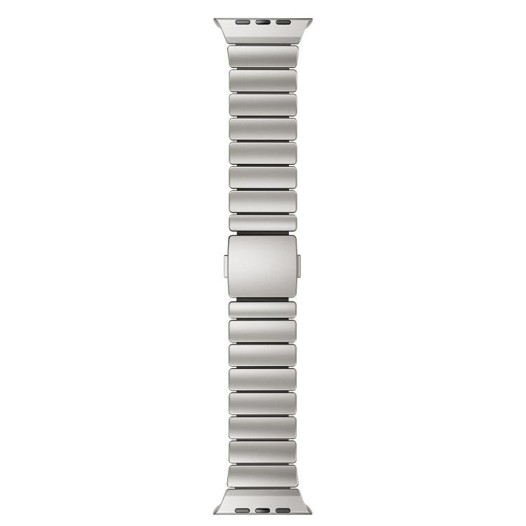 磁扣單珠矽膠不鏽鋼錶帶，適用於 Apple Watch 46mm / 49mm / 45mm / 44mm