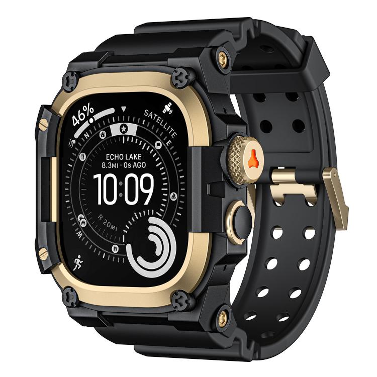 金屬保護殼一體成型TPU錶帶，適用於Apple Watch Ultra 3 / Ultra 2 / Ultra 1 49mm