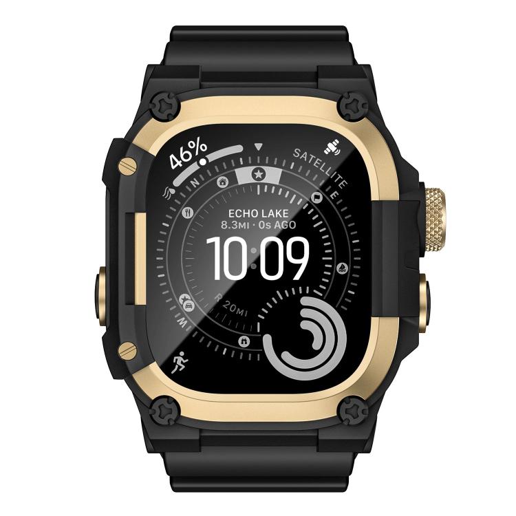 金屬保護殼一體成型TPU錶帶，適用於Apple Watch Ultra 3 / Ultra 2 / Ultra 1 49mm