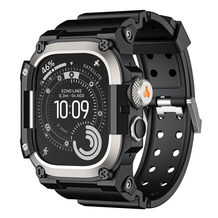 金屬保護殼一體成型TPU錶帶，適用於Apple Watch Ultra 3 / Ultra 2 / Ultra 1 49mm