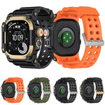 金屬保護殼一體成型TPU錶帶，適用於Apple Watch Ultra 3 / Ultra 2 / Ultra 1 49mm
