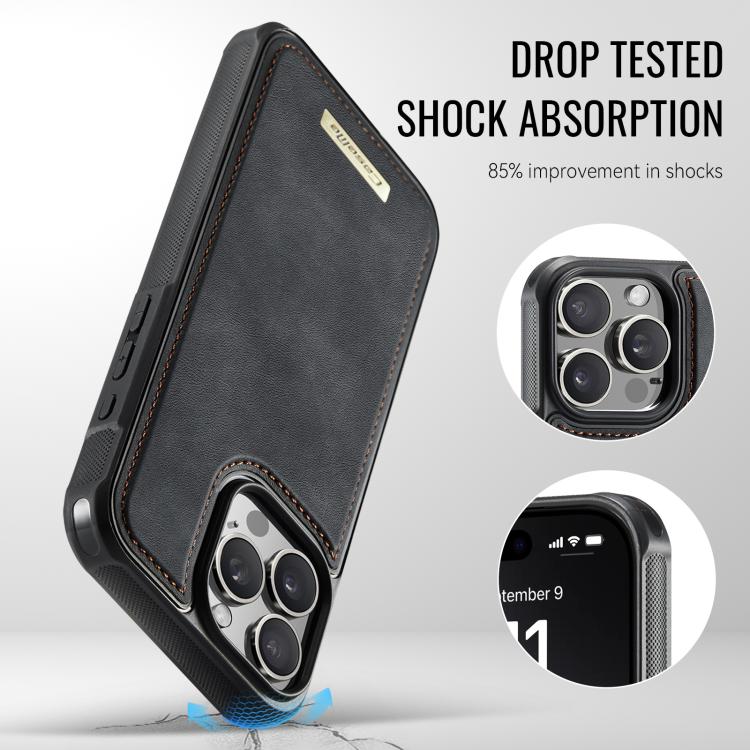 CaseMe Me80 系列可拆卸錢包磁吸 RFID 素食皮革手機殼，適用於 iPhone 15 Pro Max、iPhone 15 Pro、iPhone 15 Plus / 14 Plus、iPhone 15、iPhone 14、iPhone 14 Pro、iPhone 14 Pro Max、iPhone 13 Pro Max