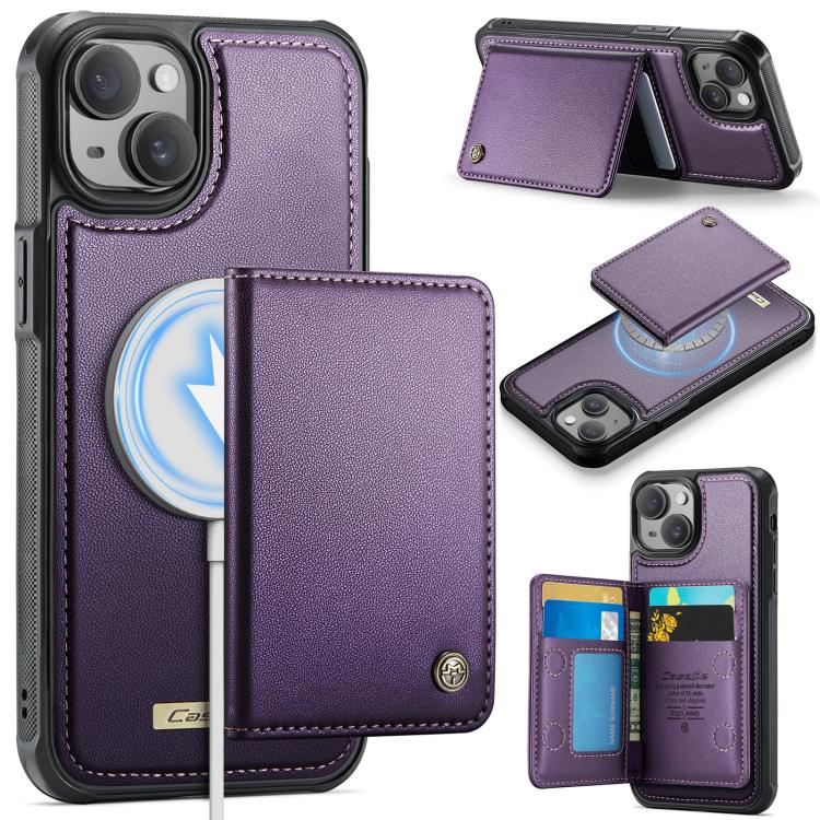 CaseMe Me80 系列可拆卸錢包磁吸 RFID 素食皮革手機殼，適用於 iPhone 15 Pro Max、iPhone 15 Pro、iPhone 15 Plus / 14 Plus、iPhone 15、iPhone 14、iPhone 14 Pro、iPhone 14 Pro Max、iPhone 13 Pro Max
