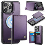 CaseMe Me80 系列可拆卸錢包磁吸 RFID 素食皮革手機殼，適用於 iPhone 15 Pro Max、iPhone 15 Pro、iPhone 15 Plus / 14 Plus、iPhone 15、iPhone 14、iPhone 14 Pro、iPhone 14 Pro Max、iPhone 13 Pro Max
