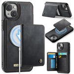 CaseMe Me80 系列可拆卸錢包磁吸 RFID 素皮手機殼，適用於 iPhone 13、iPhone 12 / 12 Pro、iPhone 12 Pro Max、iPhone 11 Pro Max、iPhone 11、iPhone 11 Pro