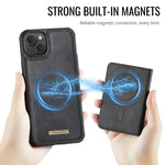 CaseMe Me80 系列可拆卸錢包磁吸 RFID 素皮手機殼，適用於 iPhone 13、iPhone 12 / 12 Pro、iPhone 12 Pro Max、iPhone 11 Pro Max、iPhone 11、iPhone 11 Pro