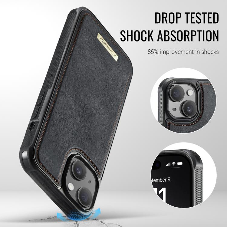 CaseMe Me80 系列可拆卸錢包磁吸 RFID 素皮手機殼，適用於 iPhone 13、iPhone 12 / 12 Pro、iPhone 12 Pro Max、iPhone 11 Pro Max、iPhone 11、iPhone 11 Pro