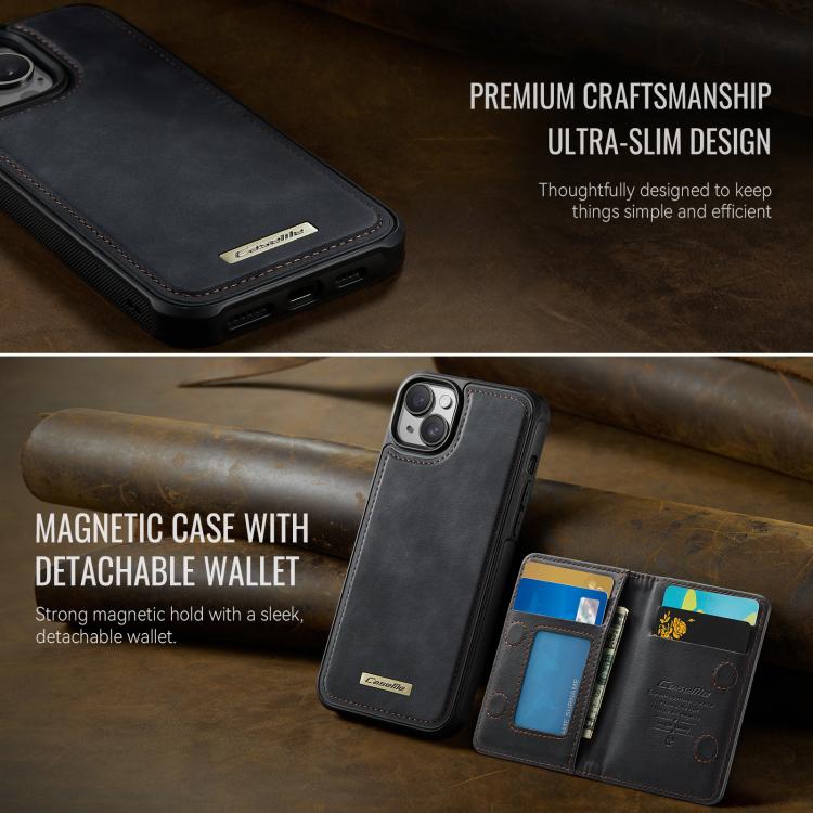 CaseMe Me80 系列可拆卸錢包磁吸 RFID 素皮手機殼，適用於 iPhone 13、iPhone 12 / 12 Pro、iPhone 12 Pro Max、iPhone 11 Pro Max、iPhone 11、iPhone 11 Pro
