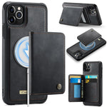 CaseMe Me80 系列可拆卸錢包磁吸 RFID 素皮手機殼，適用於 iPhone 13、iPhone 12 / 12 Pro、iPhone 12 Pro Max、iPhone 11 Pro Max、iPhone 11、iPhone 11 Pro