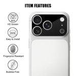 Kalebol 絲網印刷高清防指紋 AR 一體化相機鏡頭鋼化玻璃膜，適用於 iPhone 17e / 16e，iPhone 17 Pro Max，iPhone 17 Pro，iPhone 17，iPhone Air，iPhone 16 Pro / 16 Pro Max，iPhone 16 / 16 Plus
