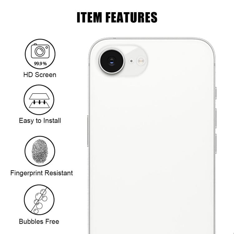 Kalebol 透明高清防指紋 AR 一體化相機鏡頭鋼化玻璃膜，適用於 iPhone 17e / 16e，iPhone 17 Pro Max，iPhone 17 Pro，iPhone 17，iPhone Air，iPhone 16 Pro / 16 Pro Max，iPhone 16 / 16 Plus