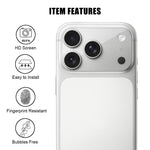 Kalebol 透明高清防指紋 AR 一體化相機鏡頭鋼化玻璃膜，適用於 iPhone 17e / 16e，iPhone 17 Pro Max，iPhone 17 Pro，iPhone 17，iPhone Air，iPhone 16 Pro / 16 Pro Max，iPhone 16 / 16 Plus
