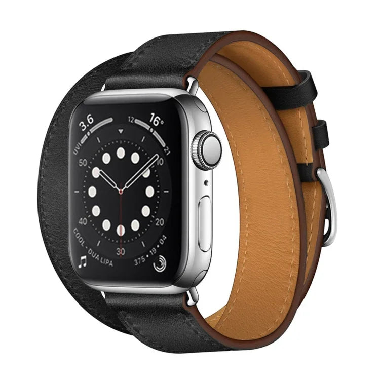 適用於 Apple Watch 3 / 2 / 1 代 38mm 通用皮革雙環錶帶