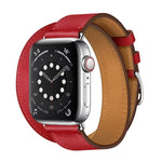 適用於 Apple Watch 3 / 2 / 1 代 38mm 通用皮革雙環錶帶