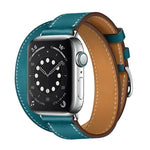 適用於 Apple Watch 3 / 2 / 1 代 38mm 通用皮革雙環錶帶