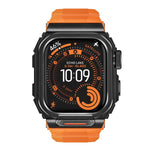 鮮豔鋅合金外殼一體成型矽膠錶帶，適用於 Apple Watch Series 11 / 10 46mm