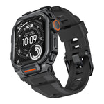 鮮豔鋅合金外殼一體成型矽膠錶帶，適用於 Apple Watch Series 11 / 10 46mm