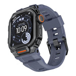 鮮豔鋅合金外殼一體成型矽膠錶帶，適用於 Apple Watch Series 11 / 10 46mm