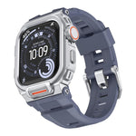 鮮豔鋅合金外殼一體成型矽膠錶帶，適用於 Apple Watch Series 11 / 10 46mm