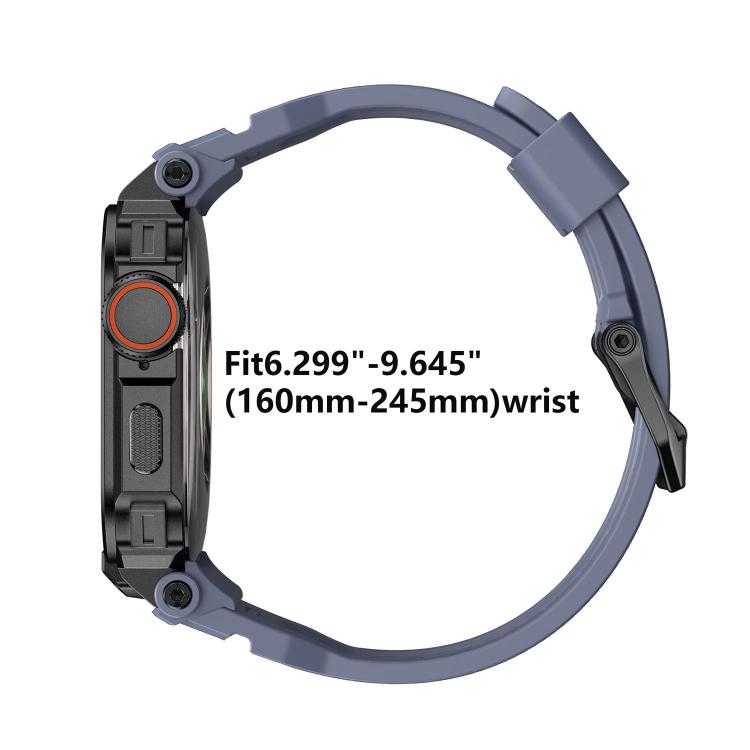 鮮豔鋅合金外殼一體成型矽膠錶帶，適用於 Apple Watch Series 11 / 10 46mm