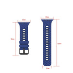 斜紋雙色矽膠錶帶，適用於 Apple Watch 46mm / 49mm / 45mm / 44mm