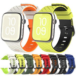 斜紋雙色矽膠錶帶，適用於 Apple Watch 46mm / 49mm / 45mm / 44mm