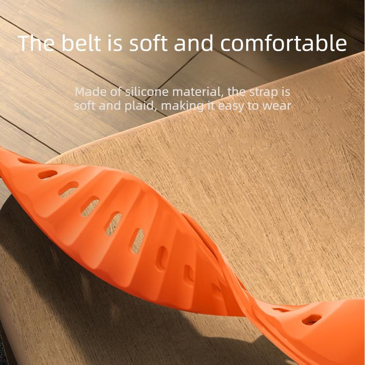 Customised Step-Style Solid Colour Silicone Watch Band, For Apple Watch 49mm / 46mm / 45mm / 44mm