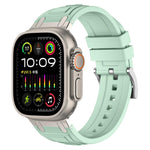 三層裝甲矽膠錶帶，適用於 Apple Watch 49mm / 46mm / 45mm / 44mm，適用於 Apple Watch 42mm / 41mm / 40mm / 38mm