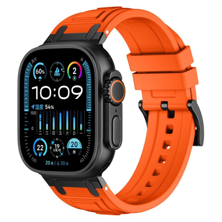 三層裝甲矽膠錶帶，適用於 Apple Watch 49mm / 46mm / 45mm / 44mm，適用於 Apple Watch 42mm / 41mm / 40mm / 38mm