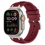三層裝甲矽膠錶帶，適用於 Apple Watch 49mm / 46mm / 45mm / 44mm，適用於 Apple Watch 42mm / 41mm / 40mm / 38mm